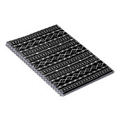 Carnet Formes Aztec Motif gris noir (Côté Droit)