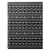 Carnet Formes Aztec Motif gris noir (Devant)