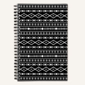 Carnet Formes Aztec Motif gris noir (Recto)