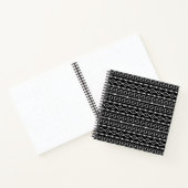 Carnet Formes Aztec Motif gris noir (Intérieur)