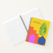 Carnet Formes botaniques Whimsical Nom personnalisé (Intérieur)