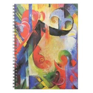 Carnet Formes brisées par Franz Marc, Art abstrait vintag
