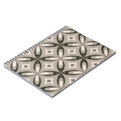 Carnet Formes circulaires rétro beige et marron (Côté gauche)