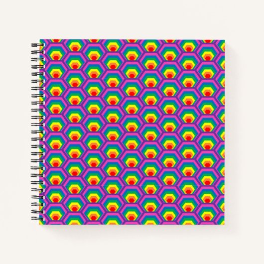 Carnet Formes colorées Abstraites (Devant)
