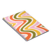 Carnet Formes courbes de couleur rétro (Côté Droit)