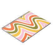 Carnet Formes courbes de couleur rétro (Côté gauche)