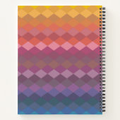 Carnet Formes de diamant géométriques dans des couleurs m (Dos)