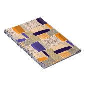 Carnet Formes de lignes géométriques éparpillées. Fiche t (Côté Droit)