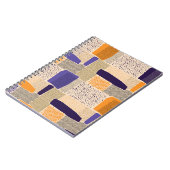 Carnet Formes de lignes géométriques éparpillées. Fiche t (Côté gauche)