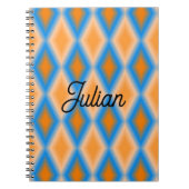 Carnet Formes de losange orange dégradé (Devant)