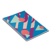 Carnet Formes d'huile géométrique palette vintage (Côté Droit)