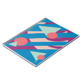 Carnet Formes d'huile géométrique palette vintage (Côté gauche)