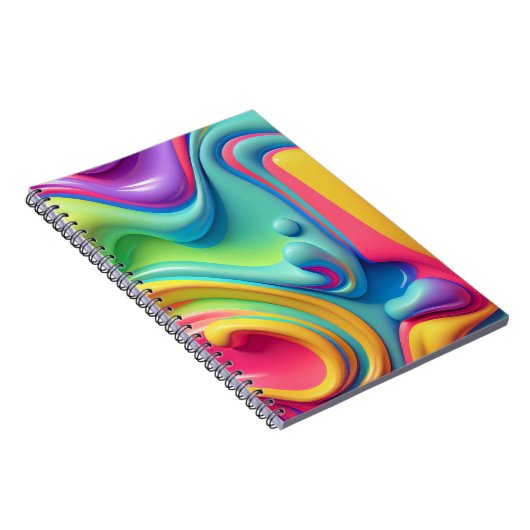 Carnet Formes en plastique arc-en-ciel (Côté Droit)