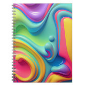 Carnet Formes en plastique arc-en-ciel (Devant)