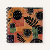 Carnet Formes et feuilles de cercles géométriques abstrai (Devant)