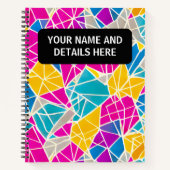 Carnet Formes et lignes Abstraites personnalisées (Devant)