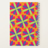 Carnet Formes florales orange vibrant (Verso)