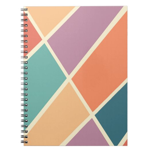 Carnet Formes géométriques abstraites colorées (Devant)