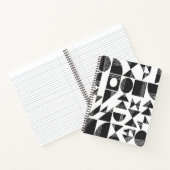 Carnet Formes géométriques Abstraites modernes | Noir et (Intérieur)