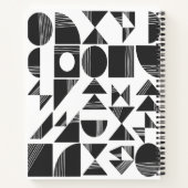 Carnet Formes géométriques Abstraites modernes | Noir et (Dos)