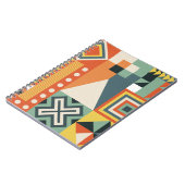 Carnet Formes géométriques, arrière - plan simple plat. (Côté gauche)