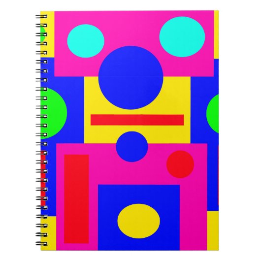 Carnet Formes géométriques colorées (Devant)