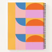 Carnet Formes géométriques colorées modernes personnalisé (Dos)