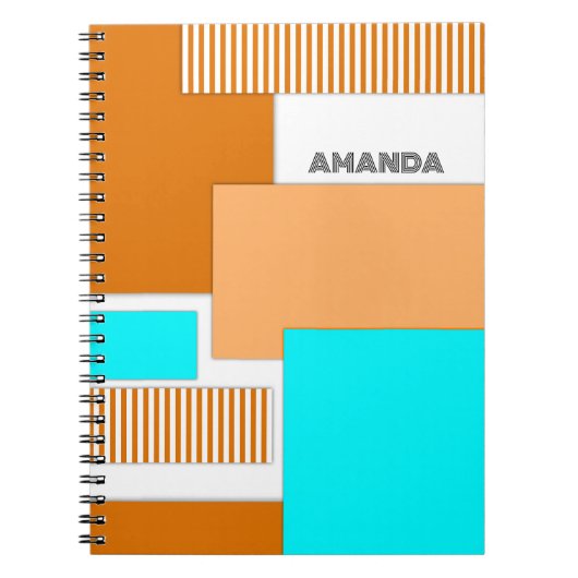 Carnet Formes géométriques découpées en papier (Devant)