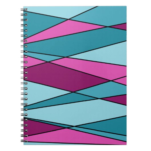 Carnet formes géométriques modernes Abstraites triangles  (Devant)