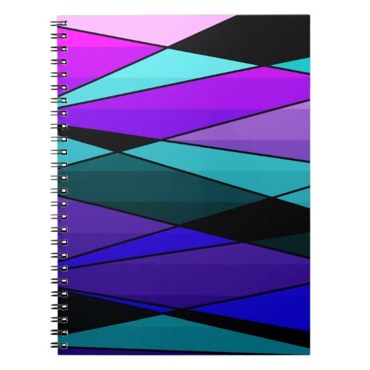 Carnet formes géométriques modernes Abstraites triangles (Devant)
