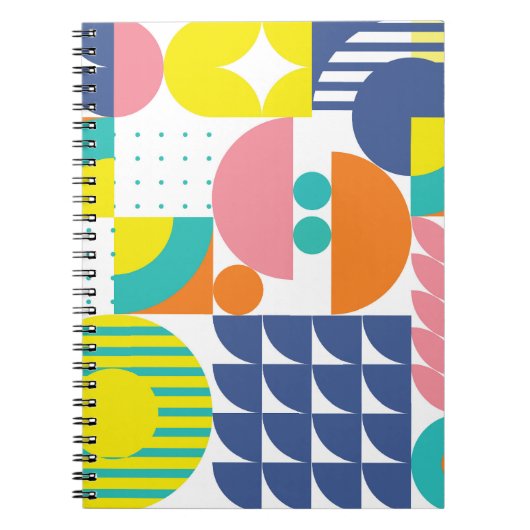 Carnet Formes géométriques modernes et abstraites vintage (Devant)