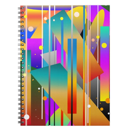 Carnet Formes géométriques modernes Motif abstrait (Devant)