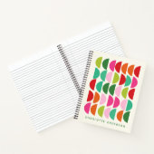 Carnet Formes géométriques modernes Pink Green Personnali (Intérieur)