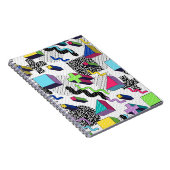 Carnet Formes géométriques multicolores, motif rétro. (Côté Droit)