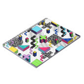 Carnet Formes géométriques multicolores, motif rétro. (Côté gauche)