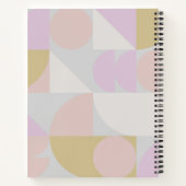 Carnet Formes géométriques Pastel élégantes Idée personna (Dos)