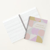 Carnet Formes géométriques Pastel élégantes Idée personna (Intérieur)
