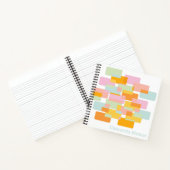 Carnet Formes géométriques Pastel Modernes Personnalisées (Intérieur)