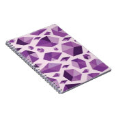 Carnet Formes géométriques pourpres de bijou (Côté Droit)