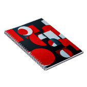 Carnet Formes géométriques rouges (Côté Droit)
