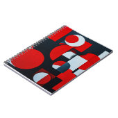 Carnet Formes géométriques rouges (Côté gauche)