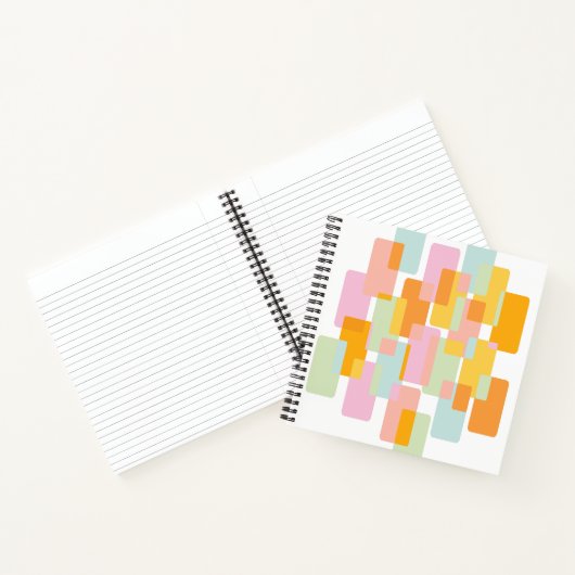 Carnet Formes géométriques simples dans les Pastels Jaune (Intérieur)