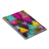 Carnet formes hexagones géométriques modernes Abstraites (Côté Droit)