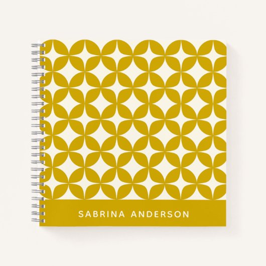 Carnet Formes modernes du milieu du siècle Jaune Personna (Devant)