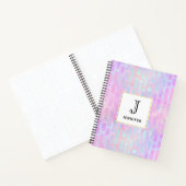 Carnet Formes rectangulaires bleues sur Arrière - plan ro (Intérieur)