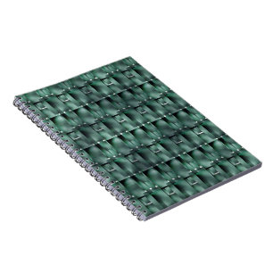 Carnet Formes rectangulaires en vert foncé et tacheté