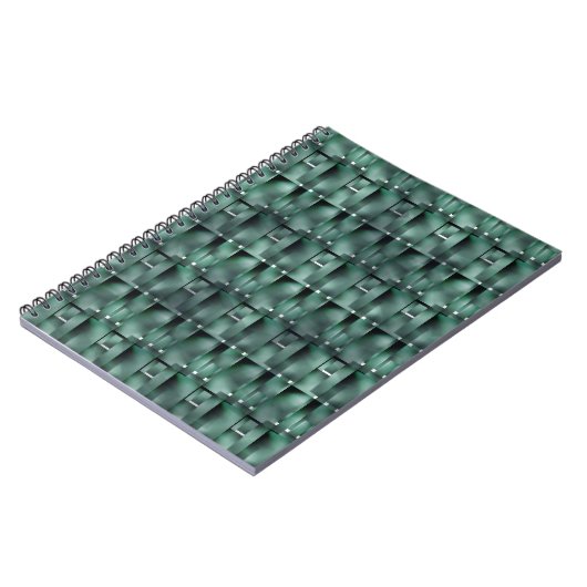 Carnet Formes rectangulaires en vert foncé et tacheté (Côté gauche)