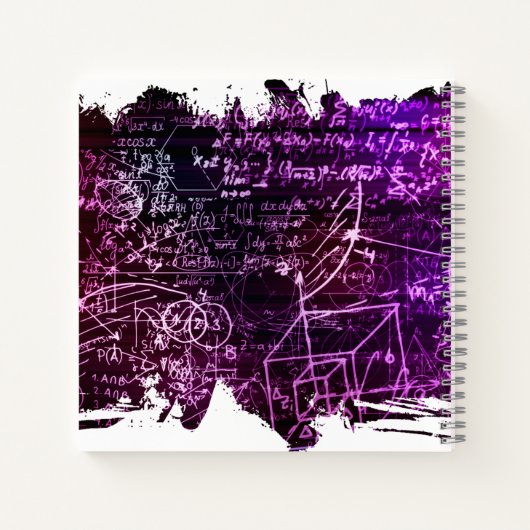 Carnet Formules dans l'espace mathématique (Dos)