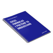 Carnet Formules Excel que je prétends comprendre (Côté Droit)