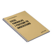 Carnet Formules Excel que je prétends comprendre (Côté Droit)